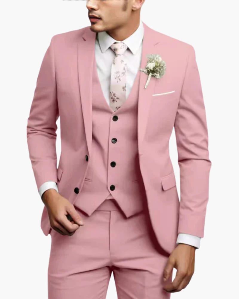 Men's Slim Fit Three Piece Suit | Neal_9