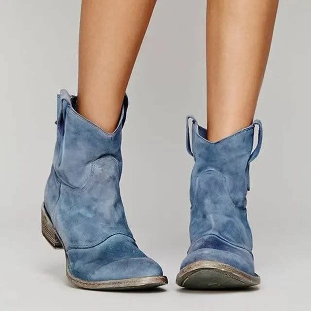 Women's Western Cowboy Ankle Boots | Katrina_3