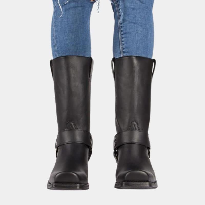 Men's Leather Harness Western Boots | Mason_1