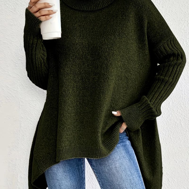 Women's Oversized Turtleneck Jumper | Gwenna_1