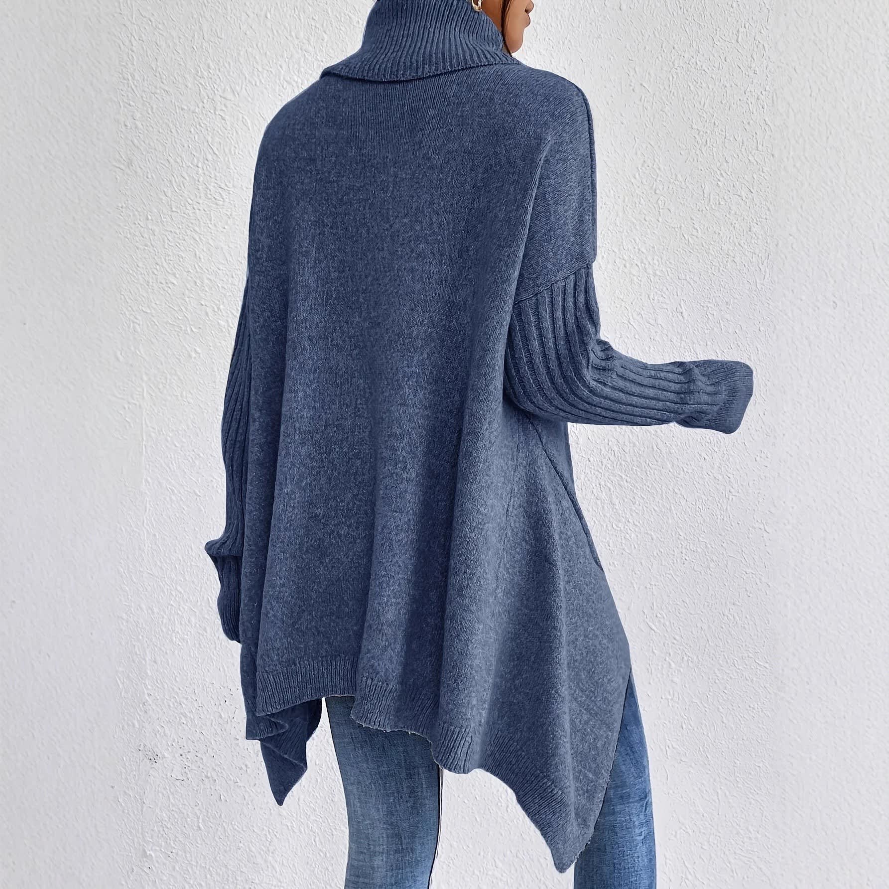 Women's Oversized Turtleneck Jumper | Gwenna_3