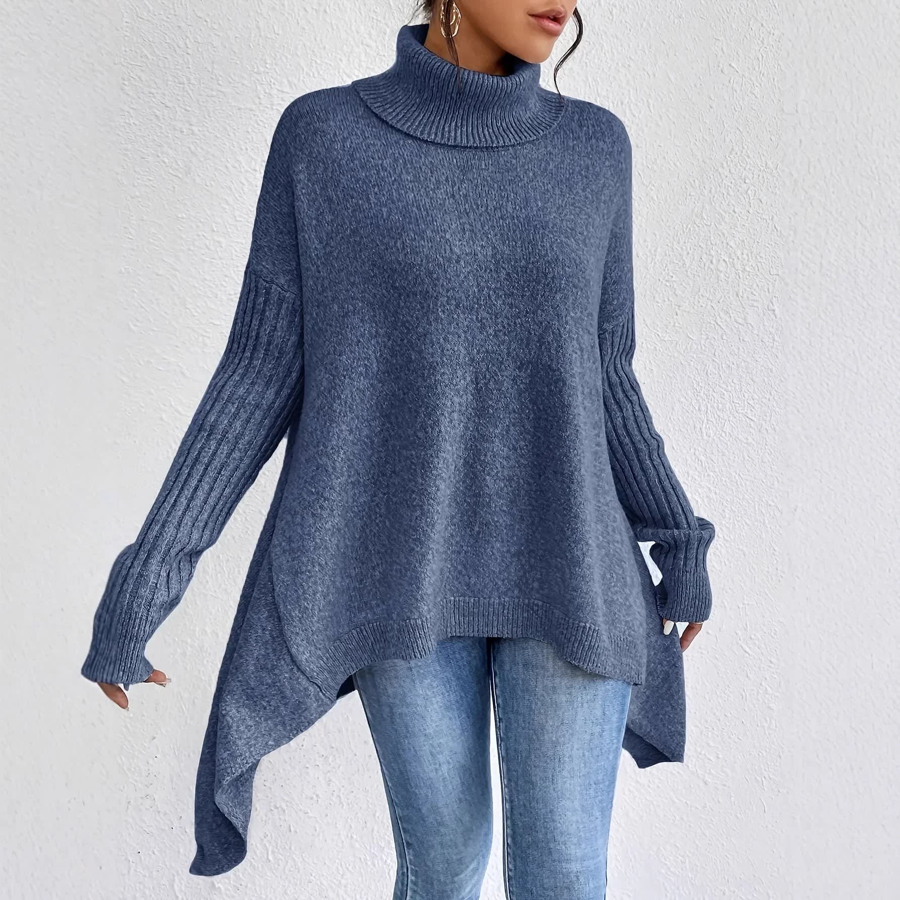 Women's Oversized Turtleneck Jumper | Gwenna_6