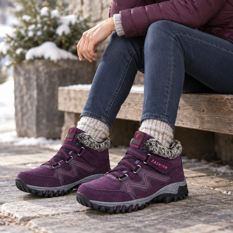 Women's Fleece Lined Non Slip Winter Boots | Laura_12