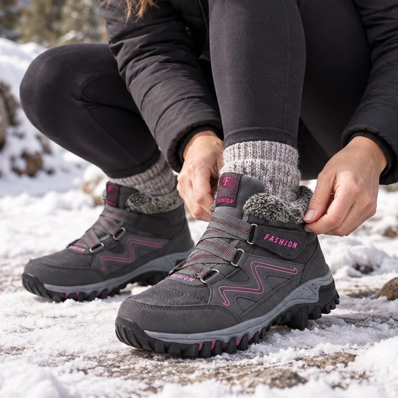 Women's Fleece Lined Non Slip Winter Boots | Laura_14