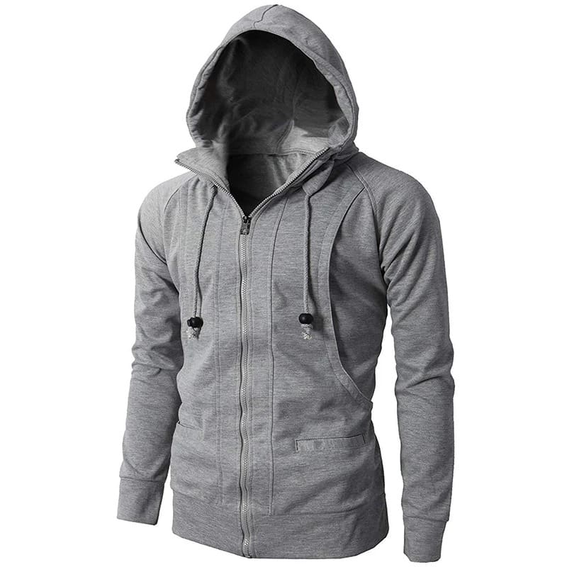 Men's Zip Up Hoodie with Pockets | Rocco_1