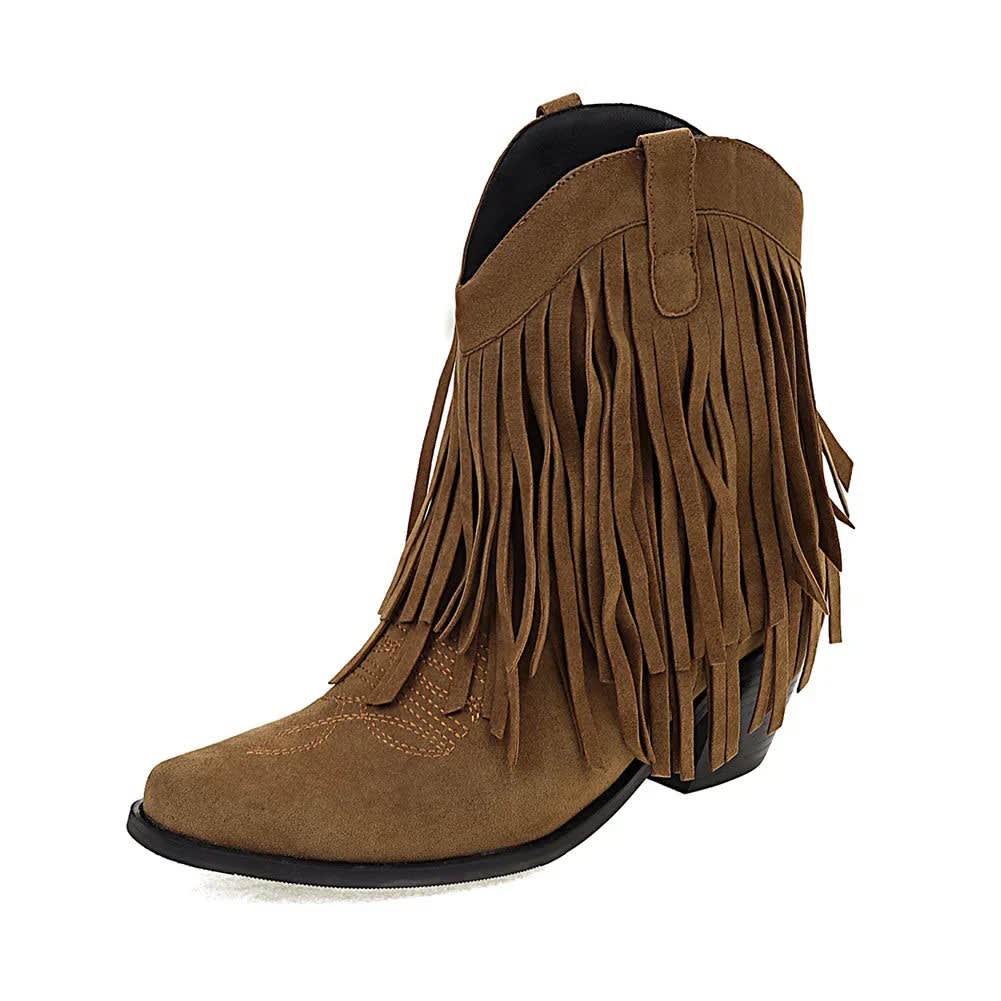 Women's Fringe Western Cowboy Boots | Heloise_3