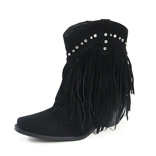 Women's Fringe Western Cowboy Boots | Heloise_6