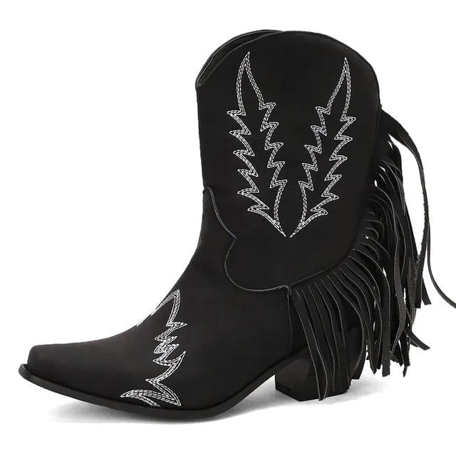 Women's Fringe Western Cowboy Boots | Heloise_8