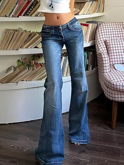 Women's Low Rise Flared Jeans | Rosalind_7
