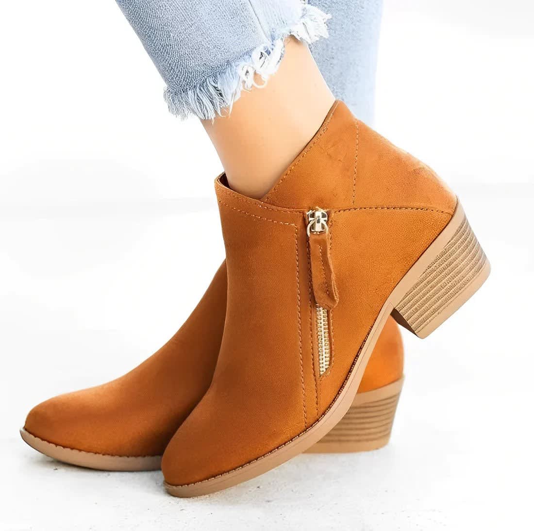 Women's Block Heel Ankle Boots | Davina_2