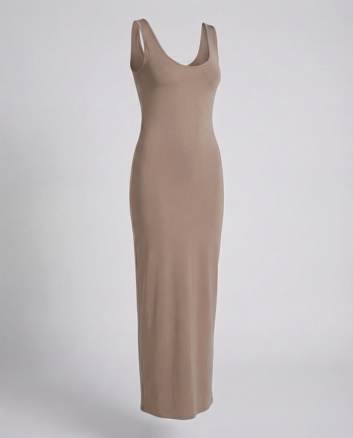 Women's Scoop Neck Bodycon Maxi Dress | Adelaide_8