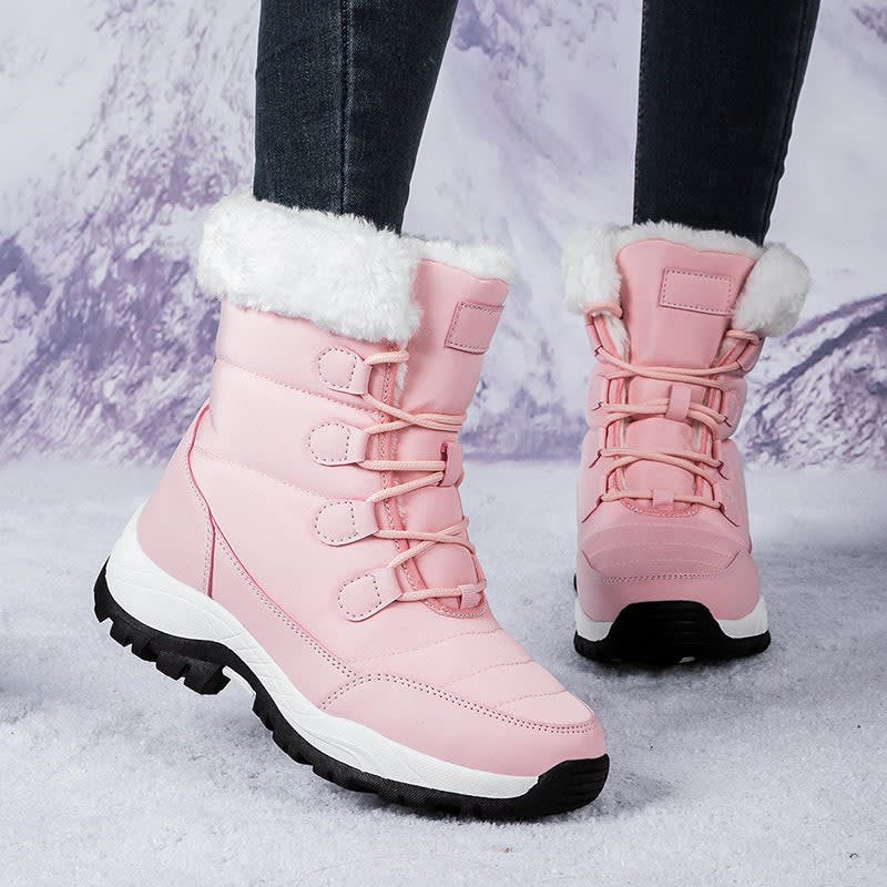 Women's Non Slip Fur Lined Snow Boots | Anita_4