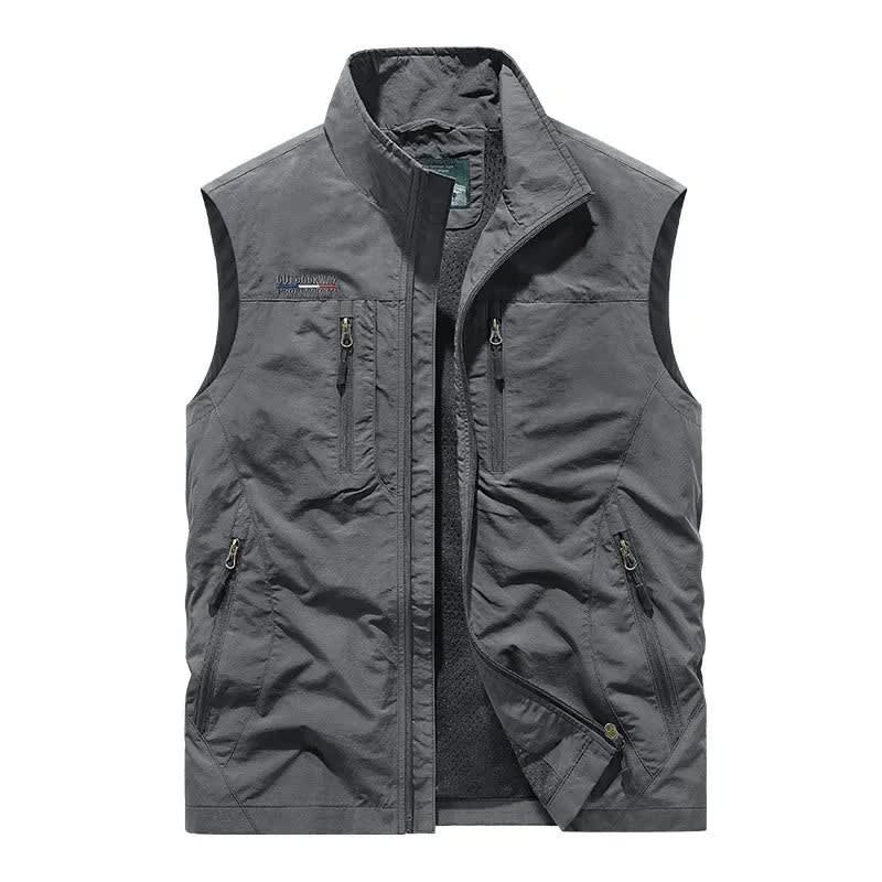 Men's Lightweight Multi Pocket Gilet | Fergus_4