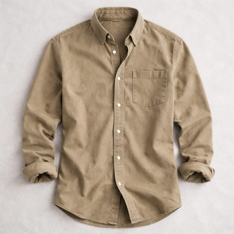 Men's Cotton Chambray Shirt | Edmund_2