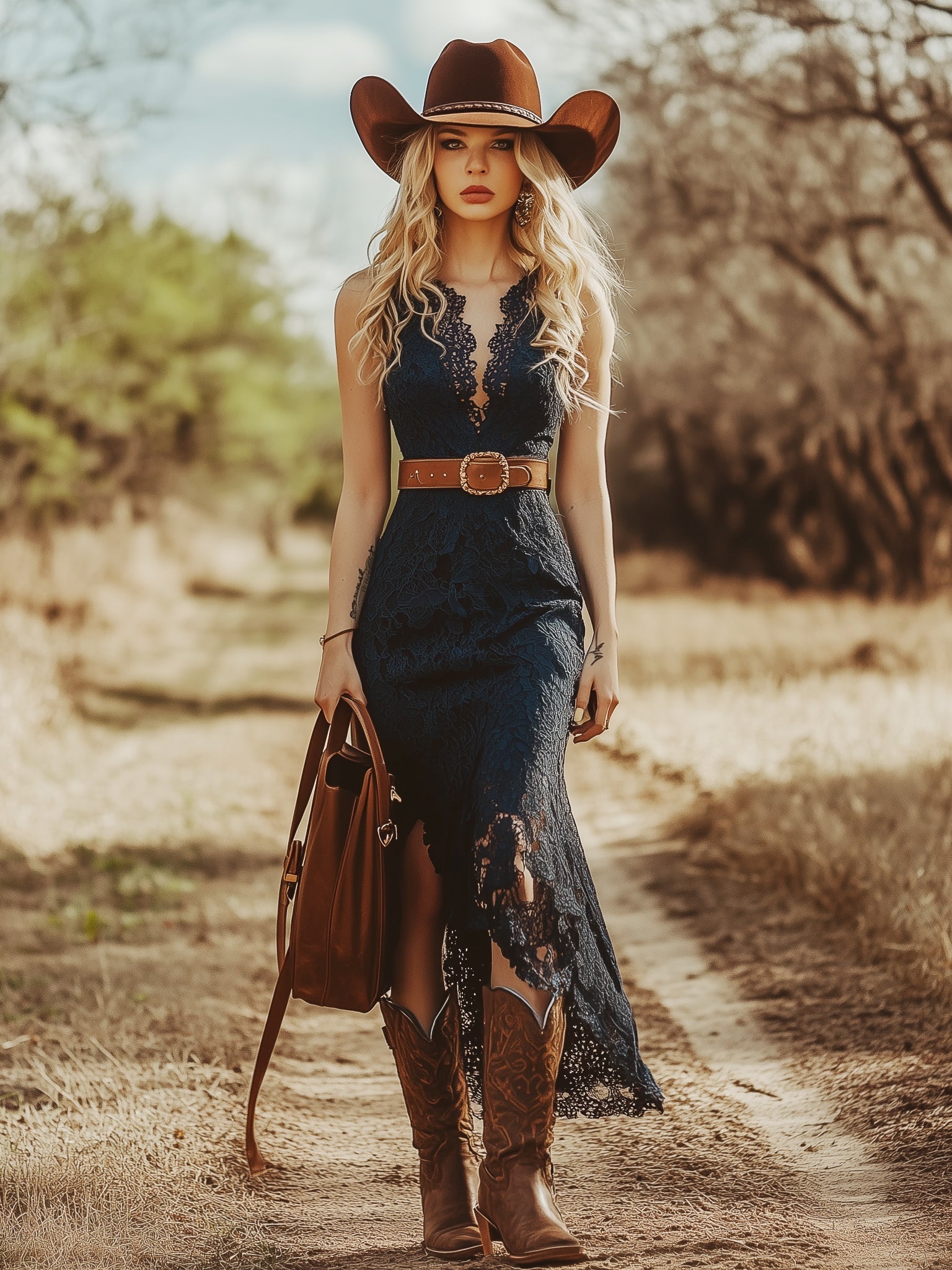 Women's Lace Midi Dress | Rosalie