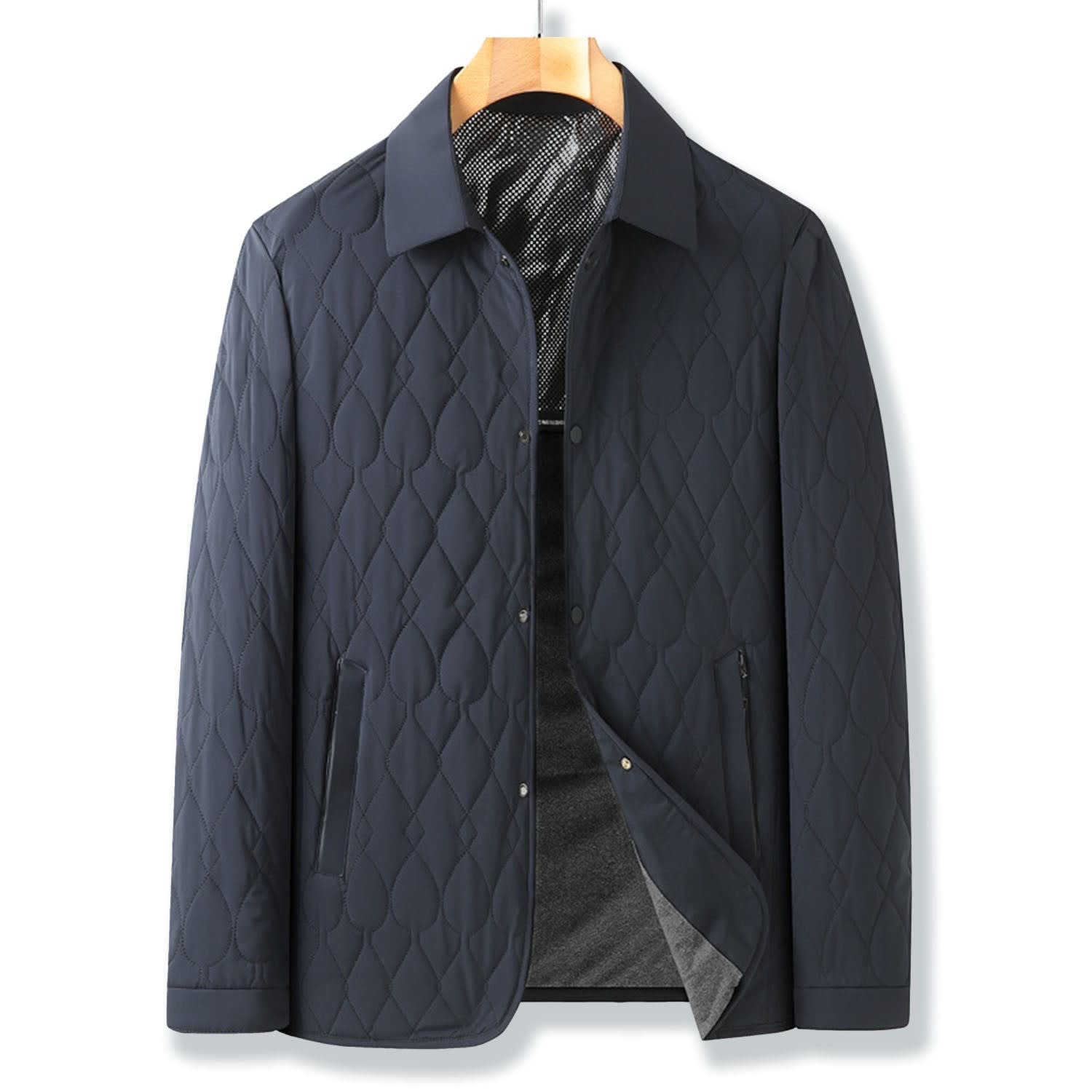 Men's Diamond Quilted Lined Jacket | Arthur_2