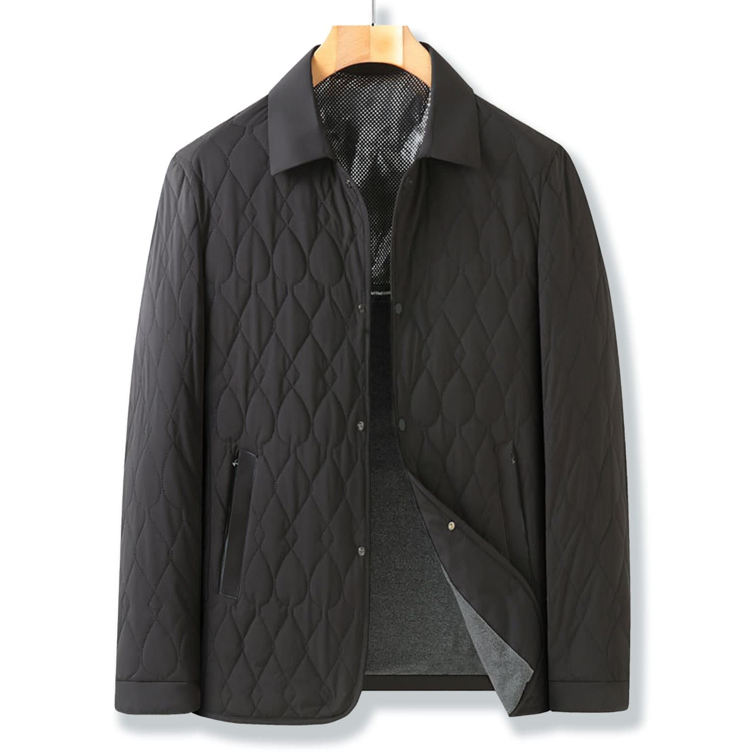 Men's Diamond Quilted Lined Jacket | Arthur_3