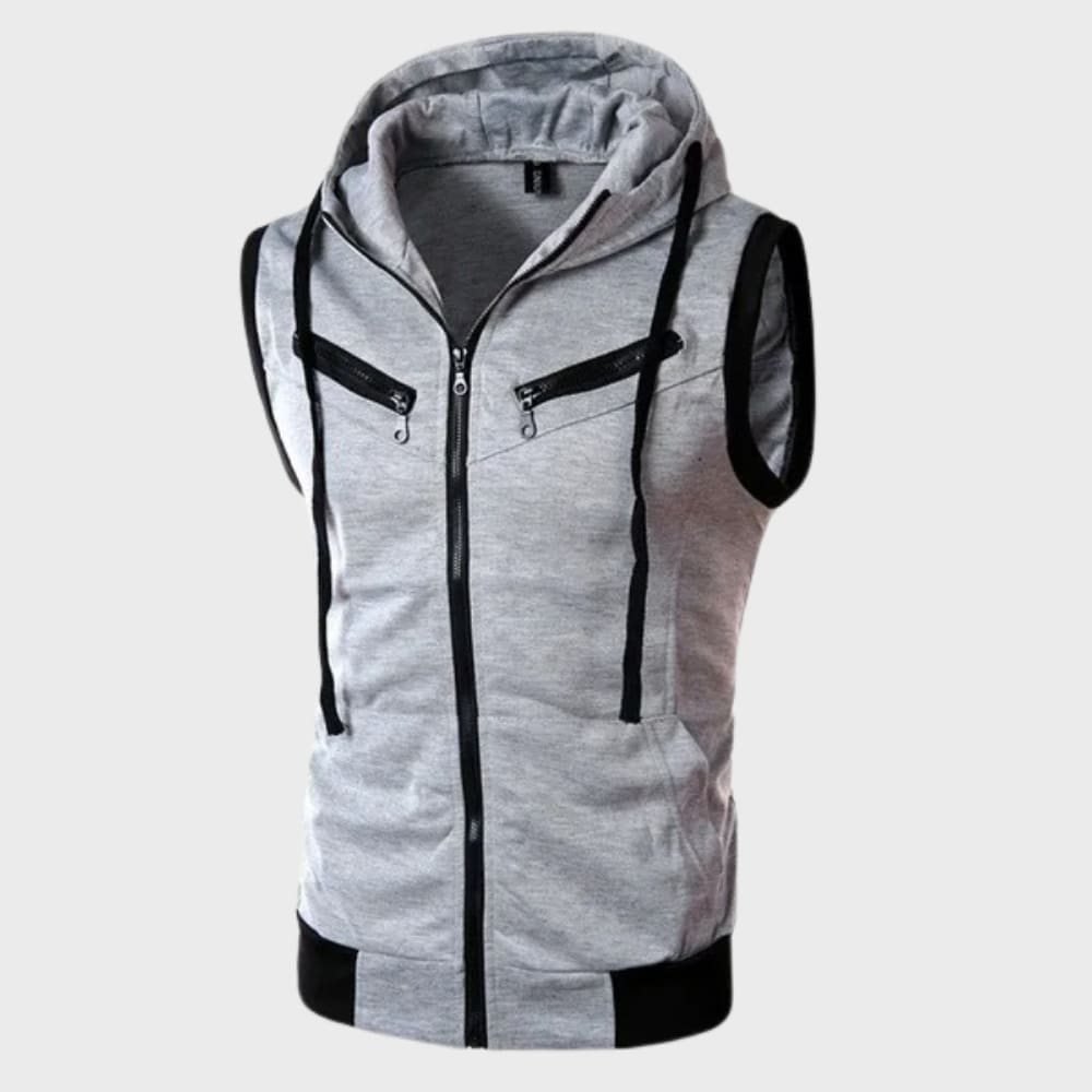 Men's Hooded Sleeveless Gilet | Hywel_2