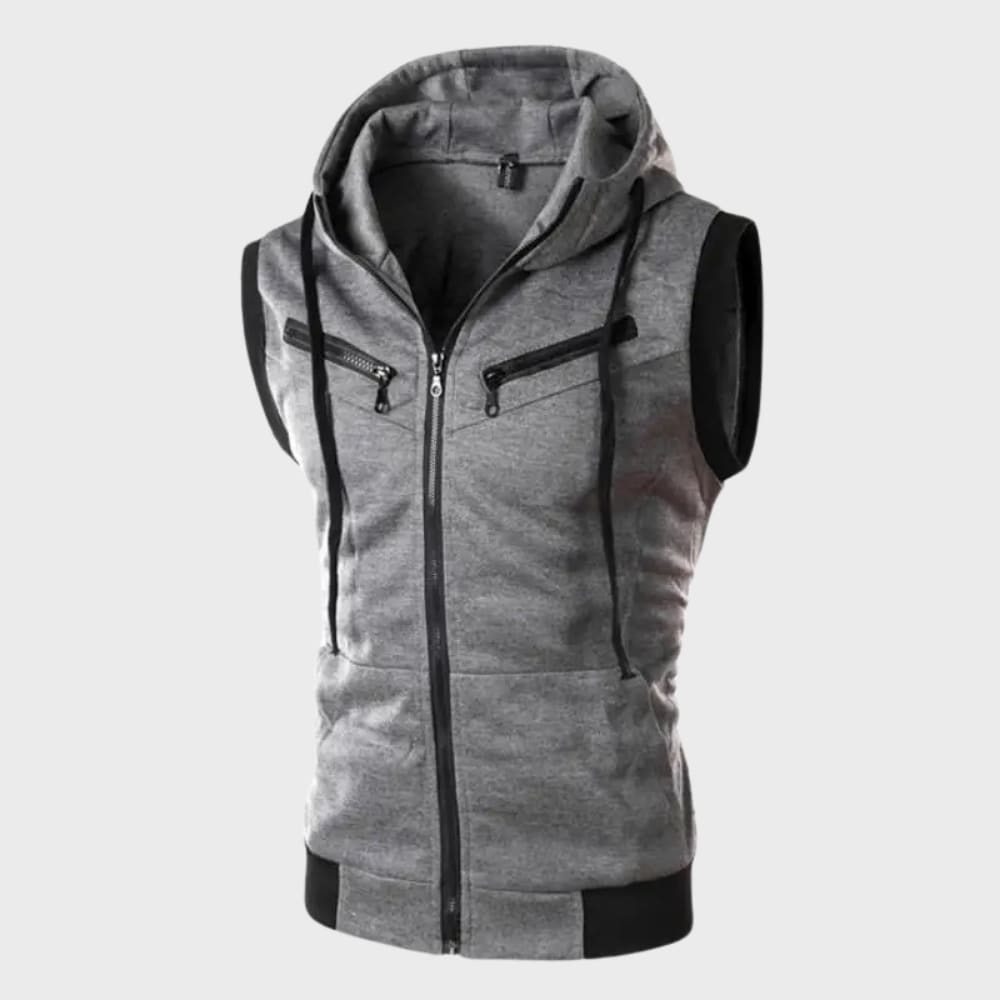 Men's Hooded Sleeveless Gilet | Hywel_4