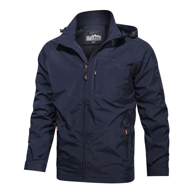 Men's Waterproof Hooded Windbreaker | Clive_2