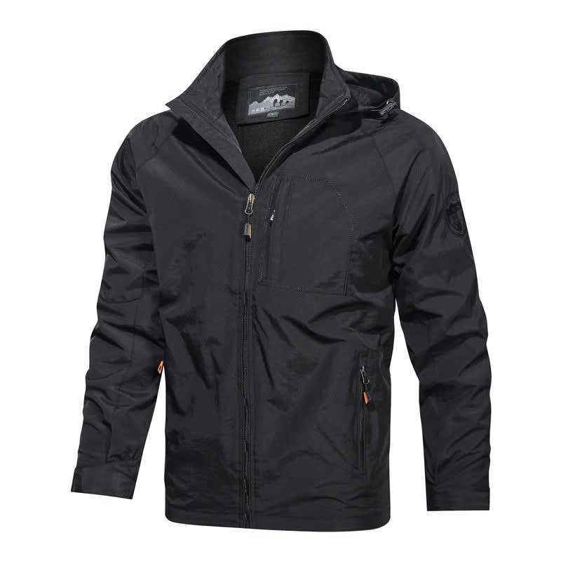 Men's Waterproof Hooded Windbreaker | Clive_3