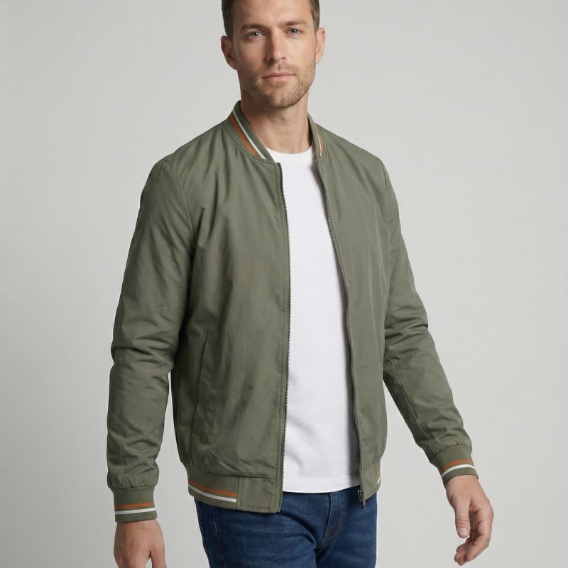Men's Lined Bomber Jacket | Ian_1