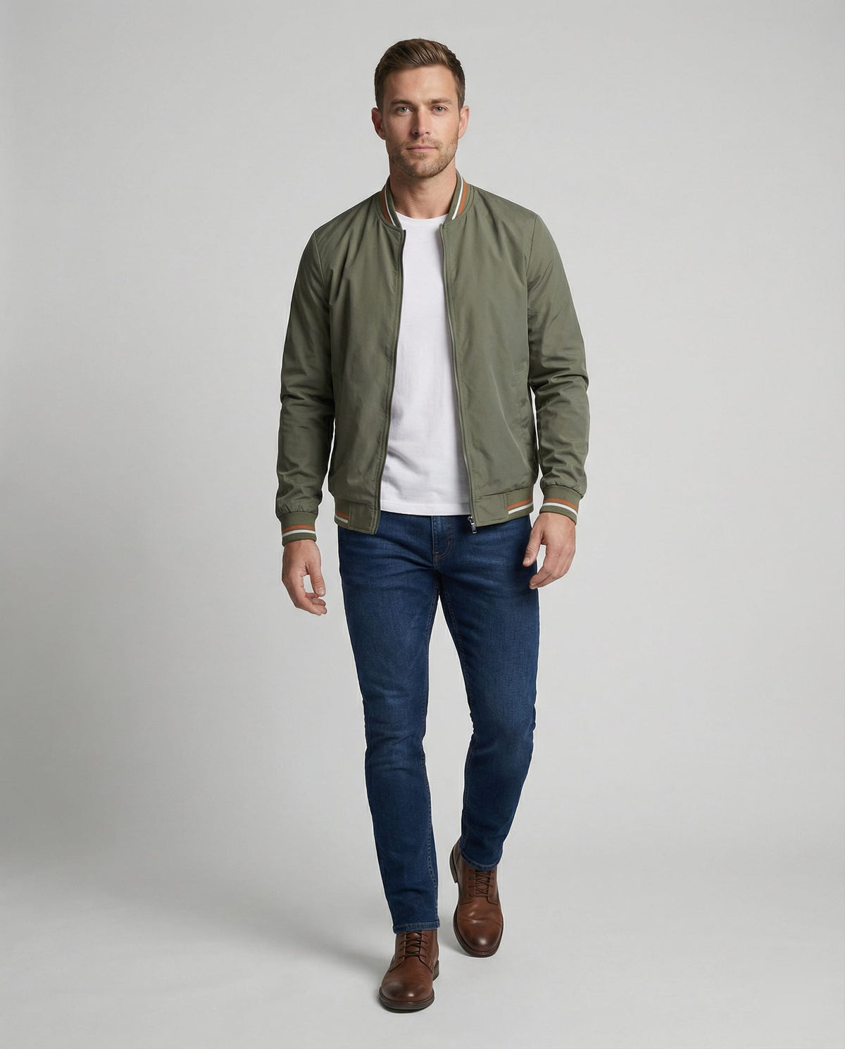 Men's Lined Bomber Jacket | Ian_2