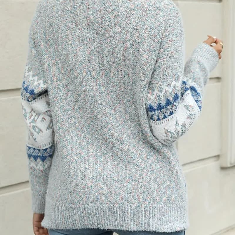 Women's Fluffy Nordic Christmas Jumper | Penny_1