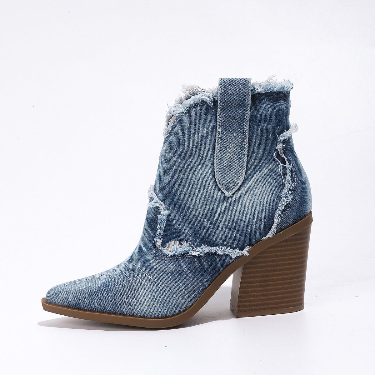 Women's Denim Western Cowboy Boots | Karina_5