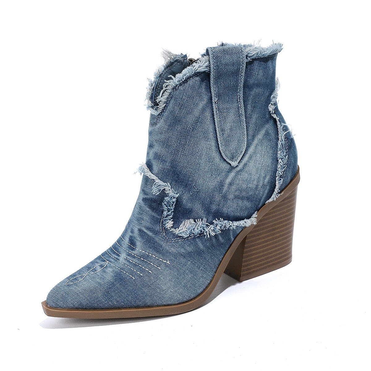 Women's Denim Western Cowboy Boots | Karina_9