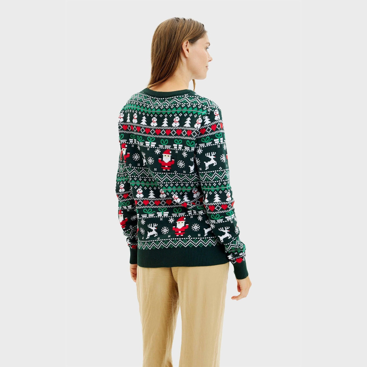 Women's Fair Isle Cotton Christmas Jumper | Willa_5