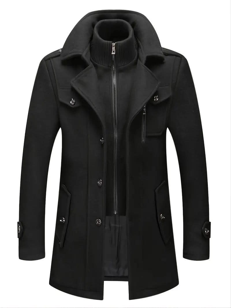 Men's Double Collar Button Jacket | Adrian_4