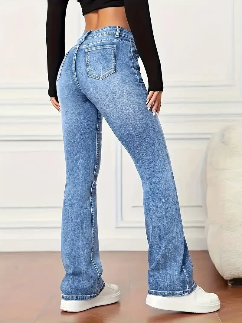 Women's Stretch Flared Jeans | Caroline_2