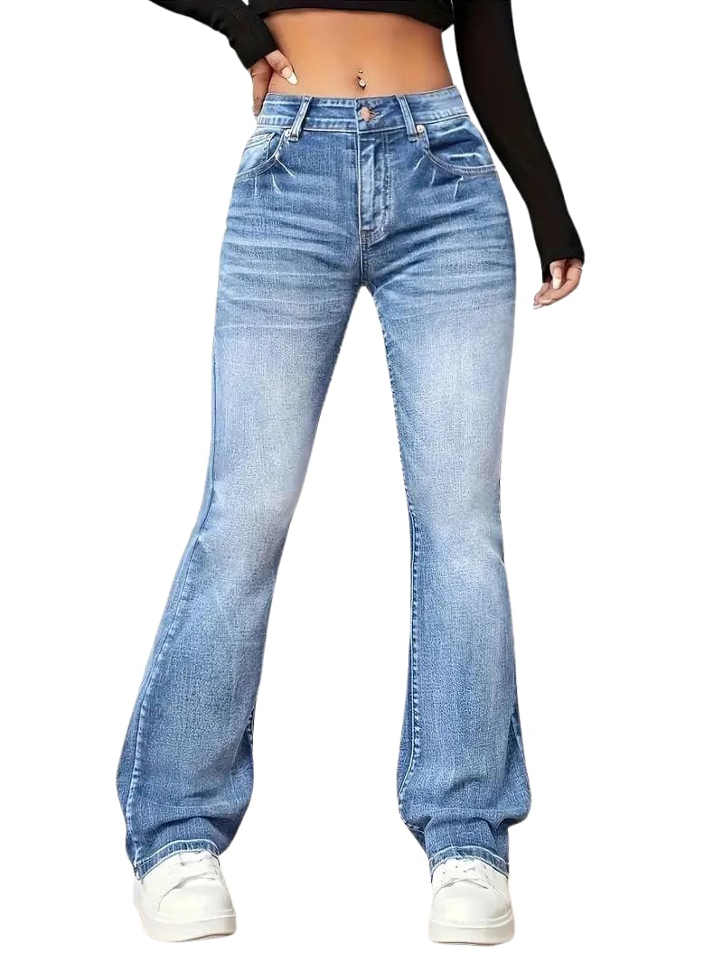 Women's Stretch Flared Jeans | Caroline_4