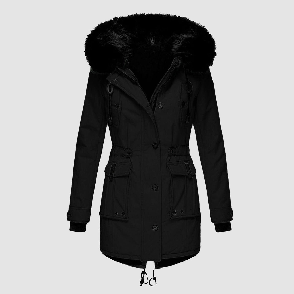 Women's Faux Fur Hooded Winter Coat | Sonia_2
