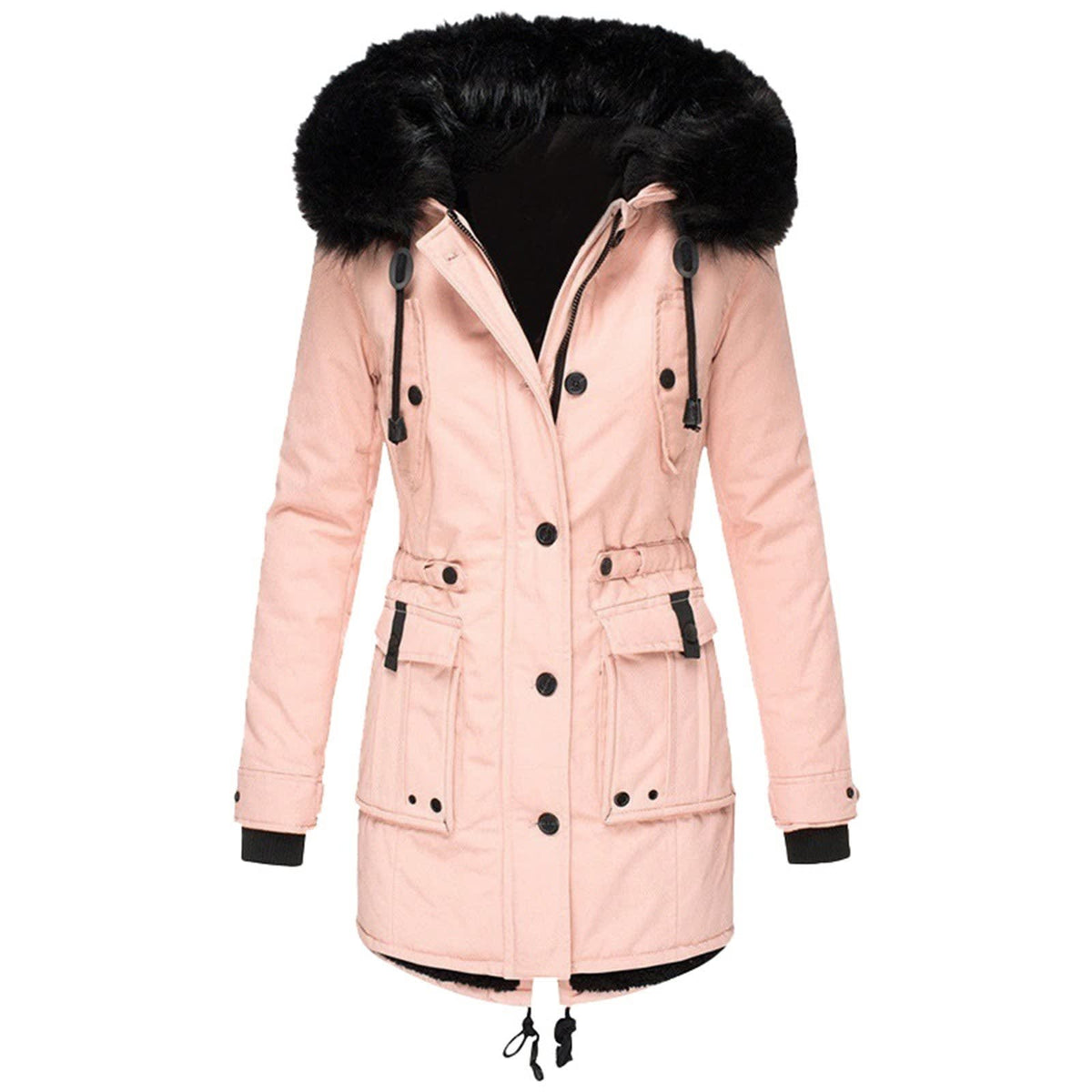 Women's Faux Fur Hooded Winter Coat | Sonia_4