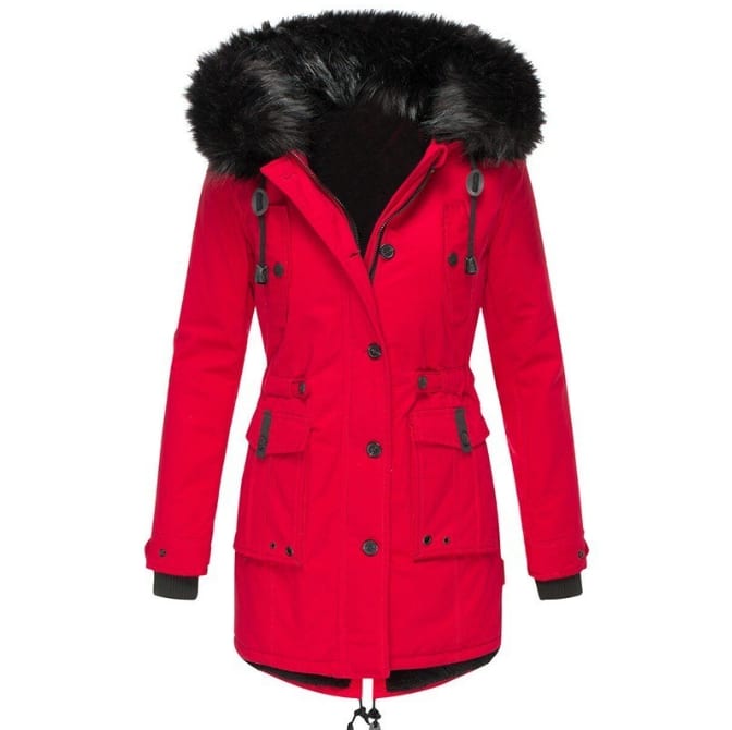 Women's Faux Fur Hooded Winter Coat | Sonia_5