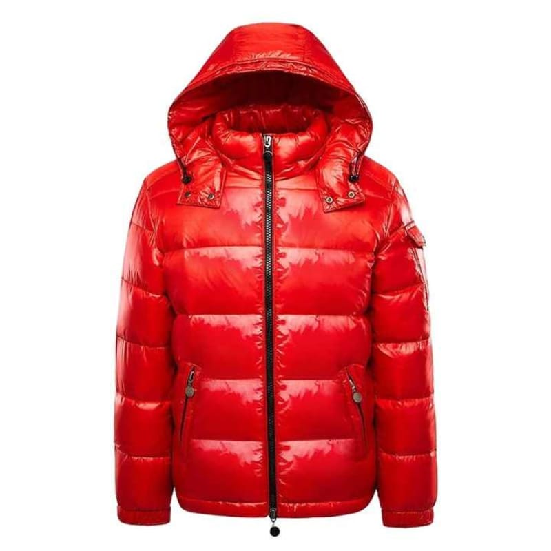 Men's Glossy Hooded Puffer Jacket | Arnold_7