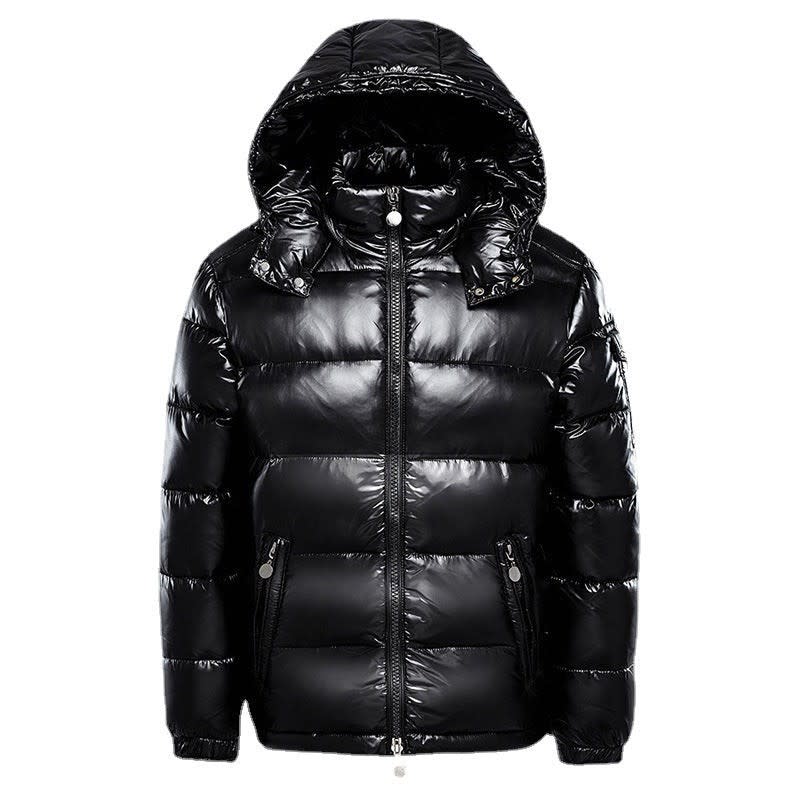 Men's Glossy Hooded Puffer Jacket | Arnold_8