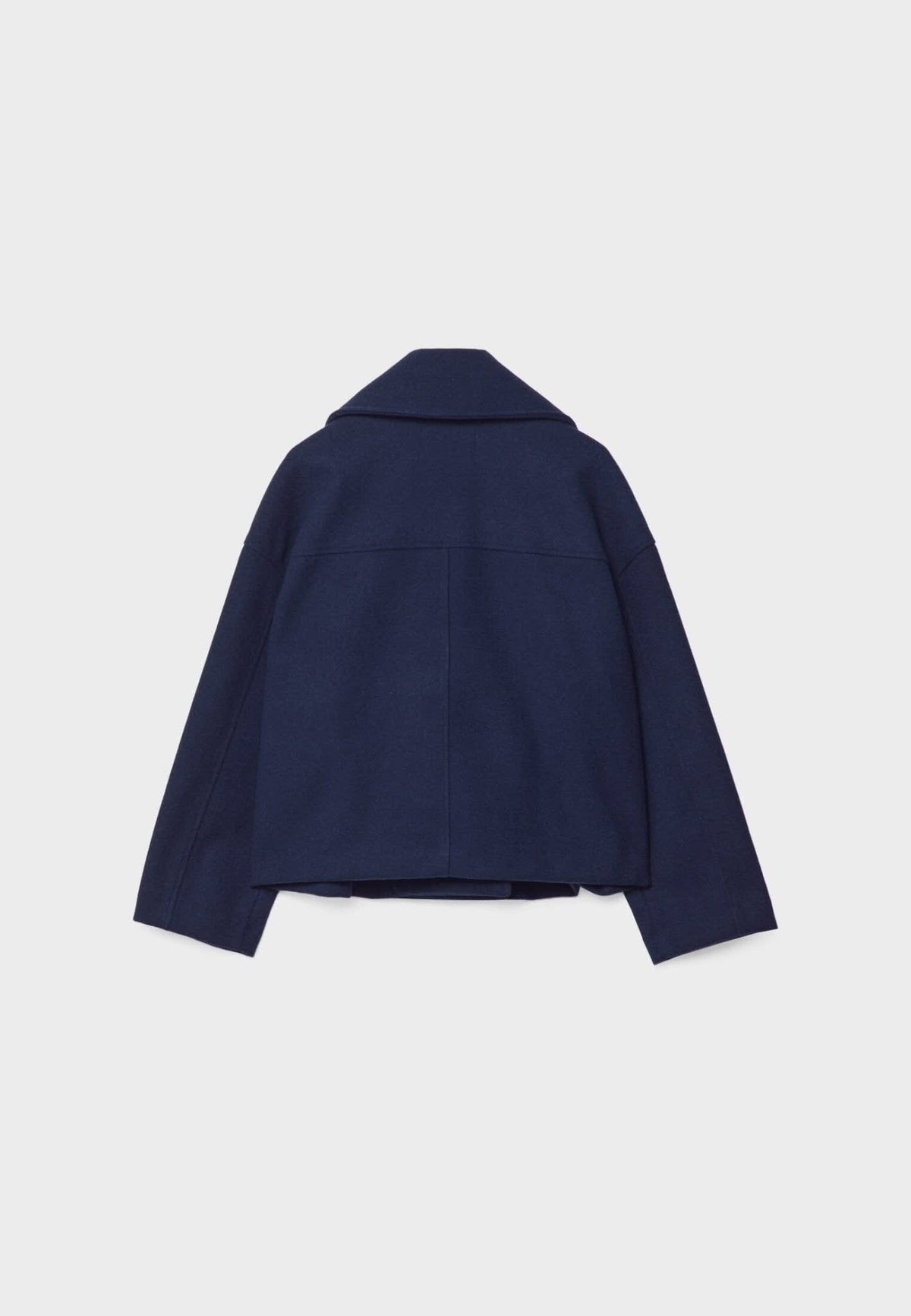 Women's Cropped Double-Breasted Pea Coat | Catherine_10