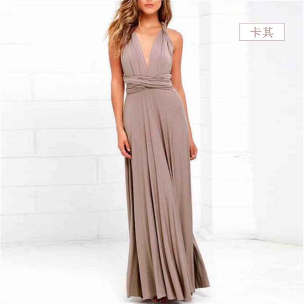 Women's Backless Multiway Bandage Party Maxi Dress | Polly_15