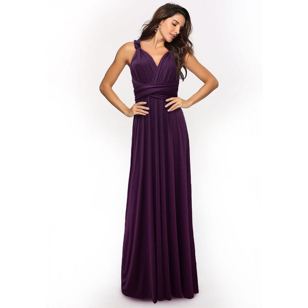 Women's Backless Multiway Bandage Party Maxi Dress | Polly_23