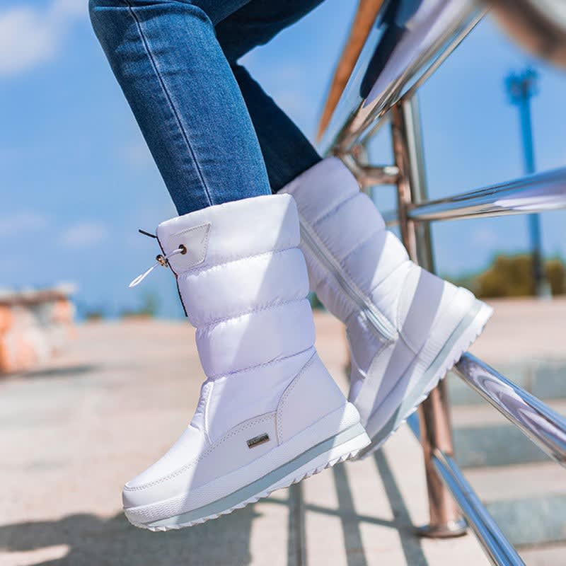 Women's Padded Mid Calf Snow Boots | Marina_3
