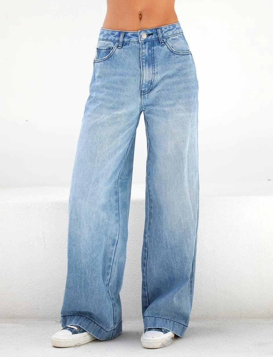 Women's High Waist Wide Leg Flared Jeans | Juliette_5