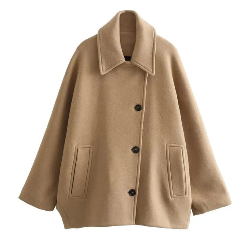 Women's Boxy Wool Blend Pea Coat | Kate_1