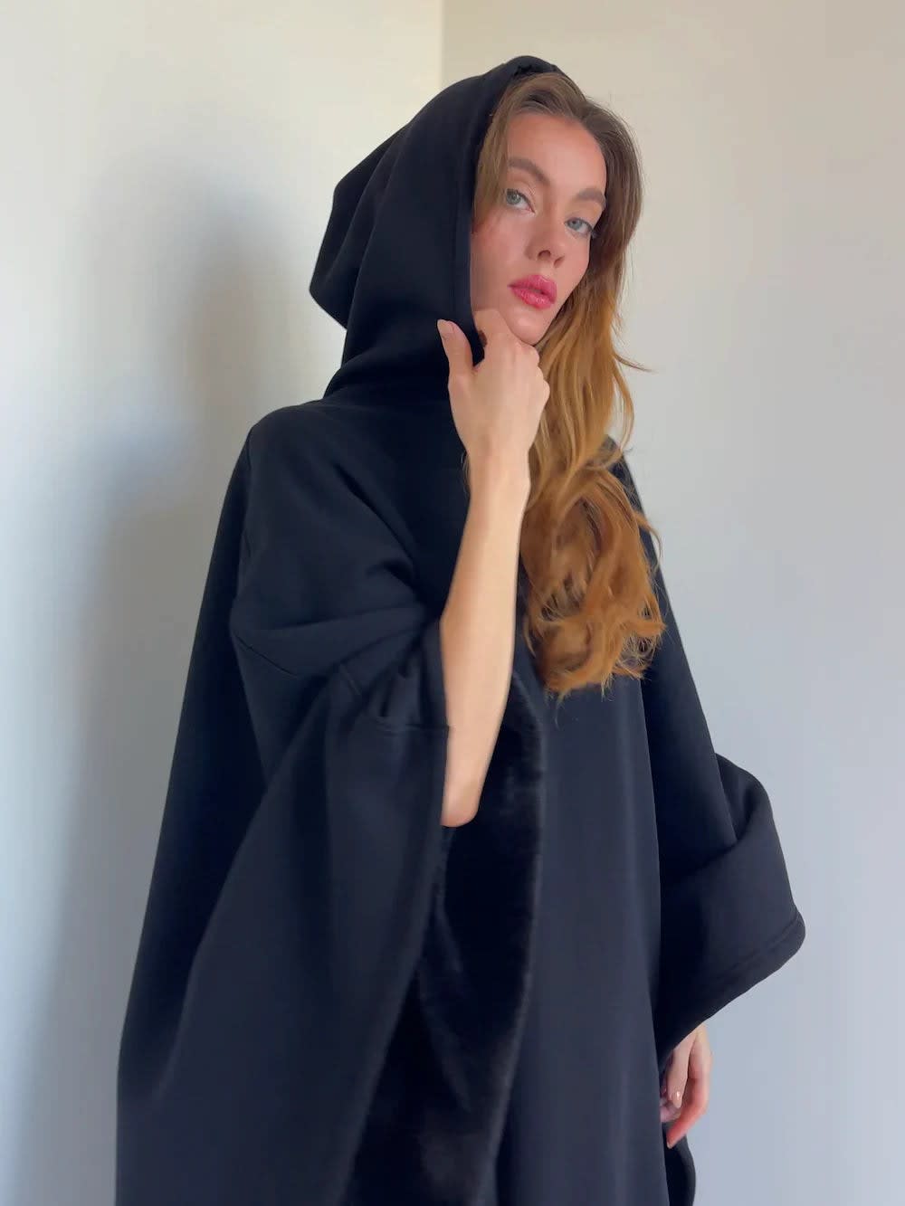 Women's Oversized Fleece Hoodie Blanket | Theresa_14
