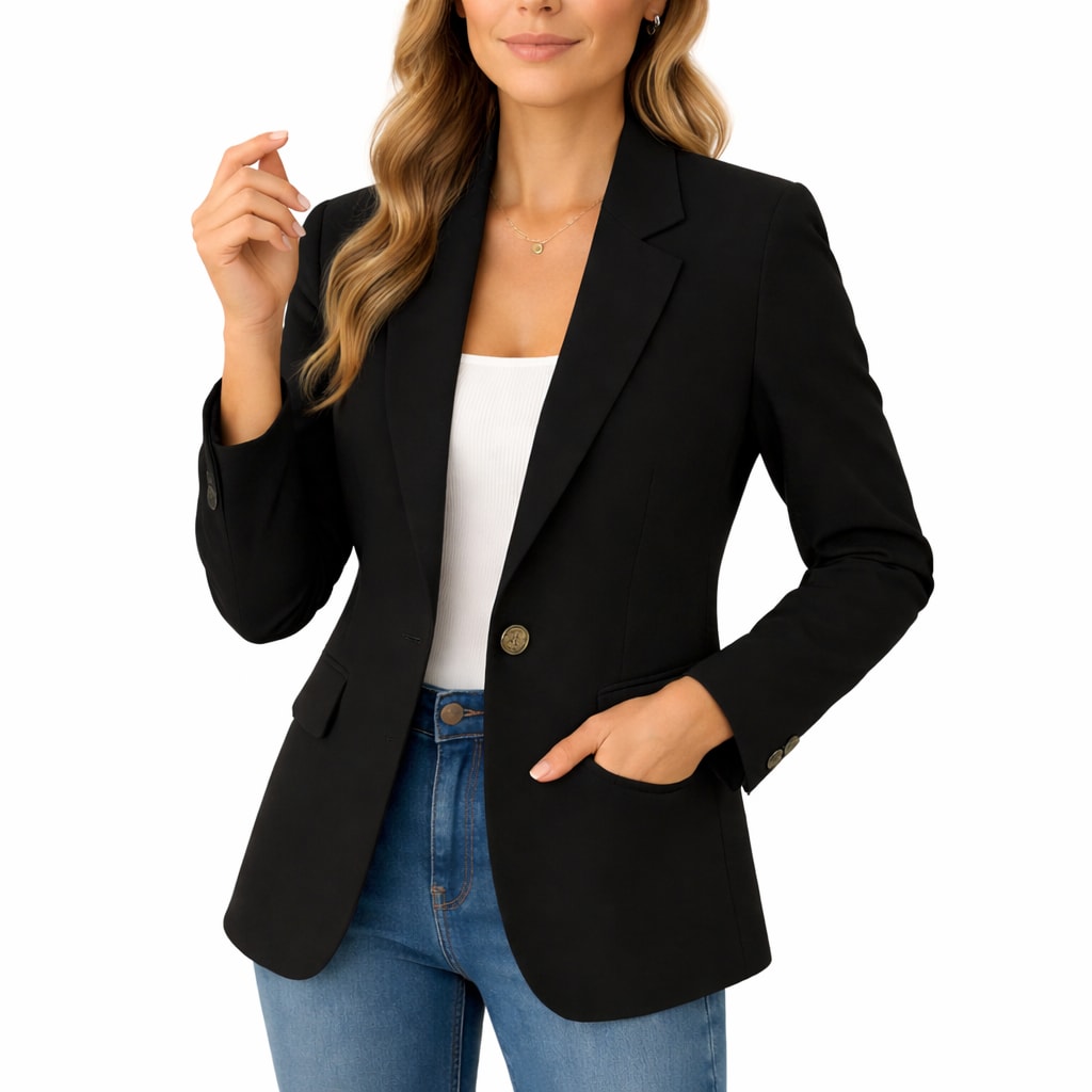 Women's Slim Fit Stretch Blazer | Adele_2
