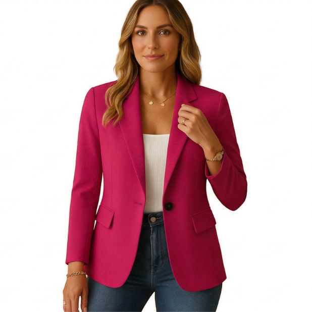 Women's Slim Fit Stretch Blazer | Adele_6
