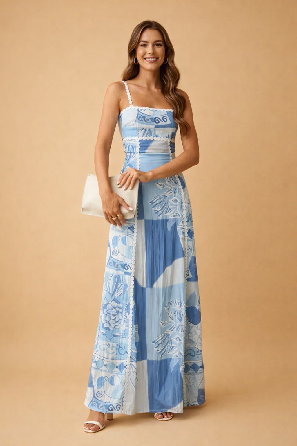 Women's Printed Square Neck Maxi Dress | Rachel Ward_2