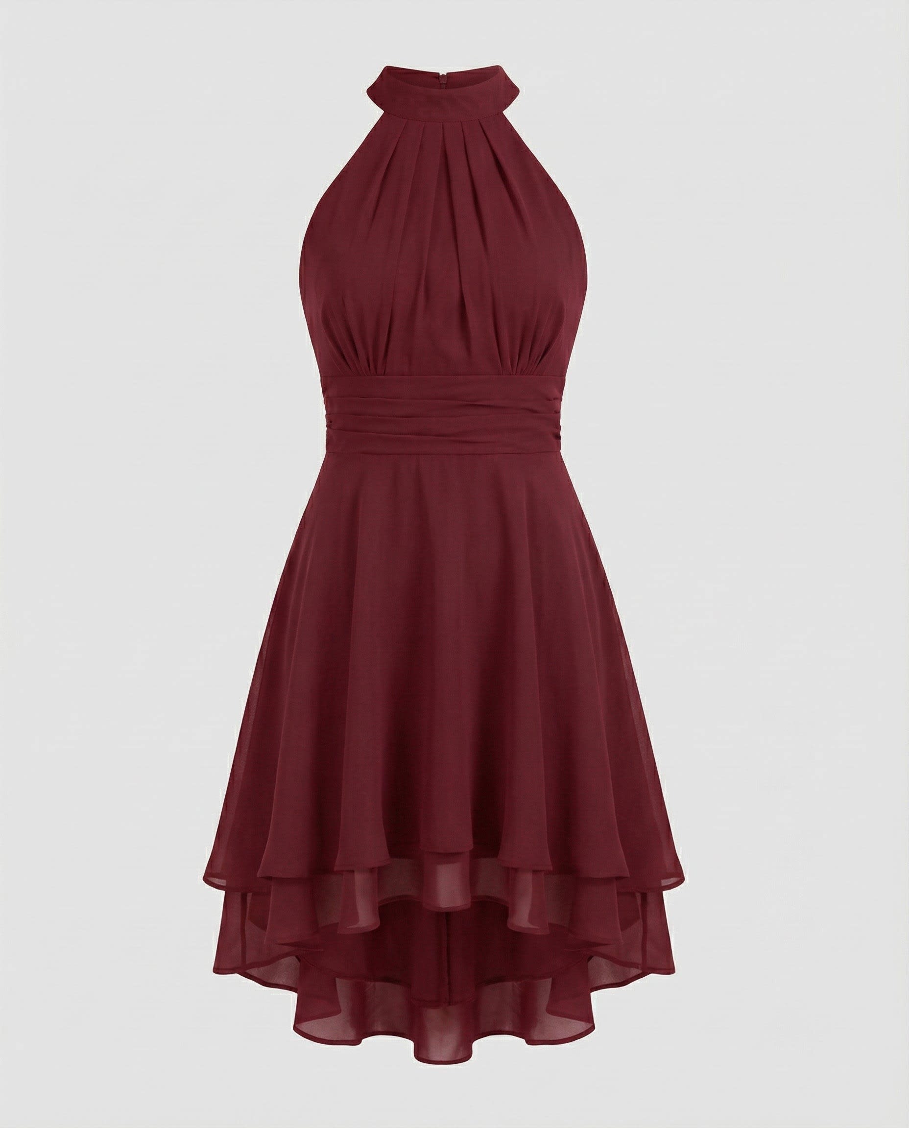 Women's Sleeveless Ruffle Hem Dress | Morgan Marshall_10